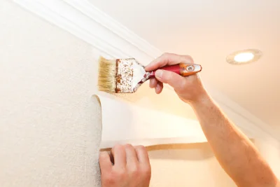 Pose de papier peint à Barbières — revêtements muraux et toiles de verre